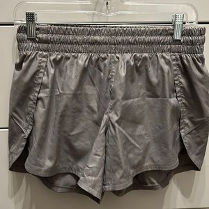 Athleta track shorts in gray pewter. 3.5 inseam size small